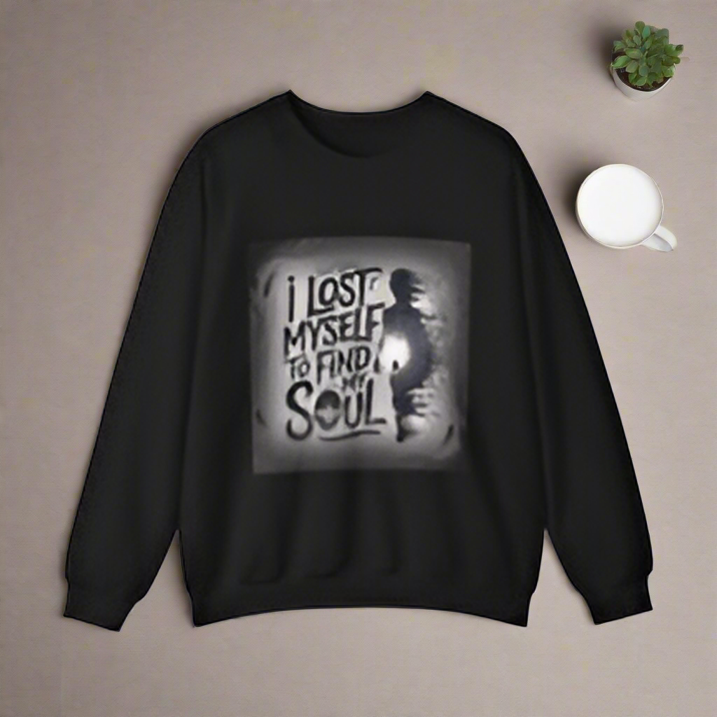 LMX “I Lost Myself to Find My Soul” Inspirational Crewneck Sweatshirt – Premium Motivational Streetwear Pullover