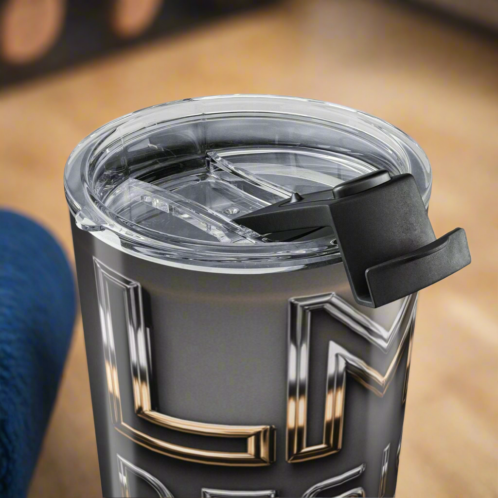 LMX Studio 20oz Premium Stainless Steel Tumbler – Black & Gold Signature Edition | Double-Wall Insulated Travel Cup