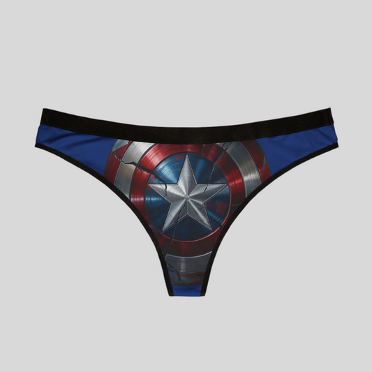 LMX Designs Captain’s Shield Thong – Double-Sided Power | Dark Blue Edition