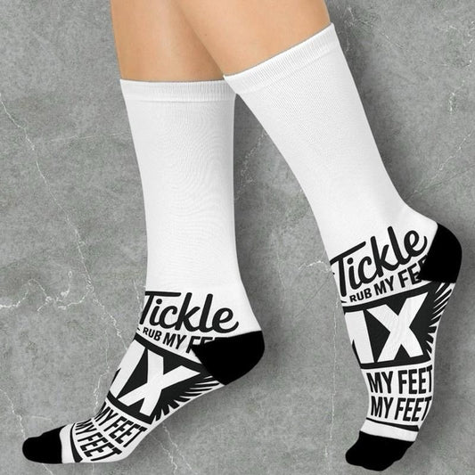 Tickle Tickle, Worship Me Cushion Crew Socks – LMX Designs