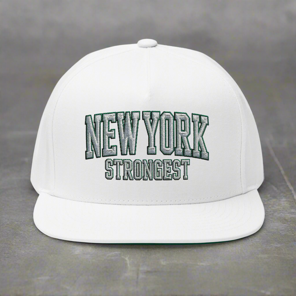 New York Strongest Snapback Hat (Black or White) LMX Studio DSNY Collection