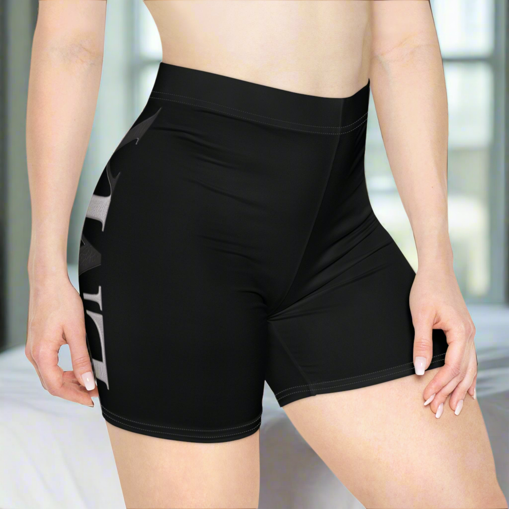 LMX Women’s Biker Shorts – Premium High-Waist Activewear with “Strength, Love, Legacy” Logo Design | Workout, Gym & Streetwear