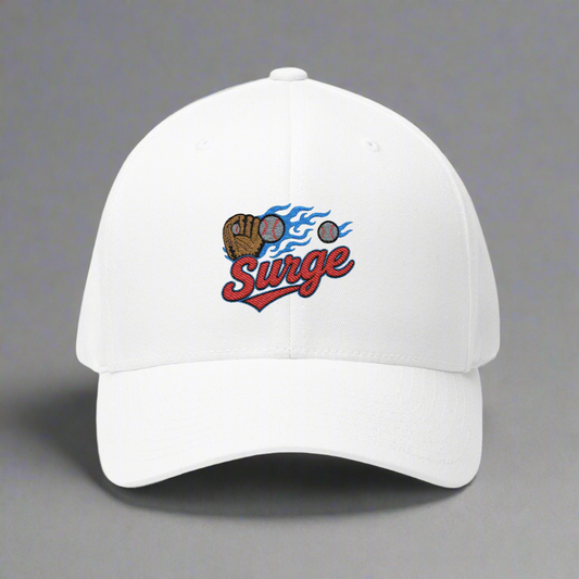 Surge Team Hat – Premium Embroidered Baseball Cap by LMX Studio | Custom Number & Name | Softball & Baseball Spirit Cap