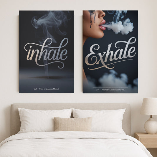 INHALE / EXHALE — 2-Piece Premium Canvas Set by LMX Studio