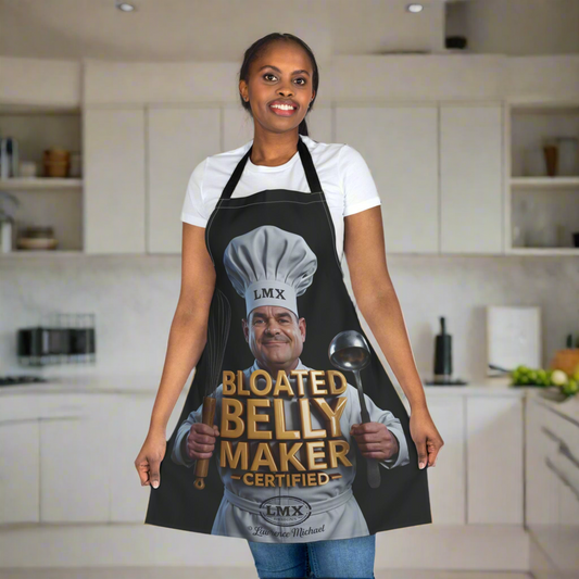 LMX “Bloated Belly Maker” Apron – Bold & Playful Kitchen Gear