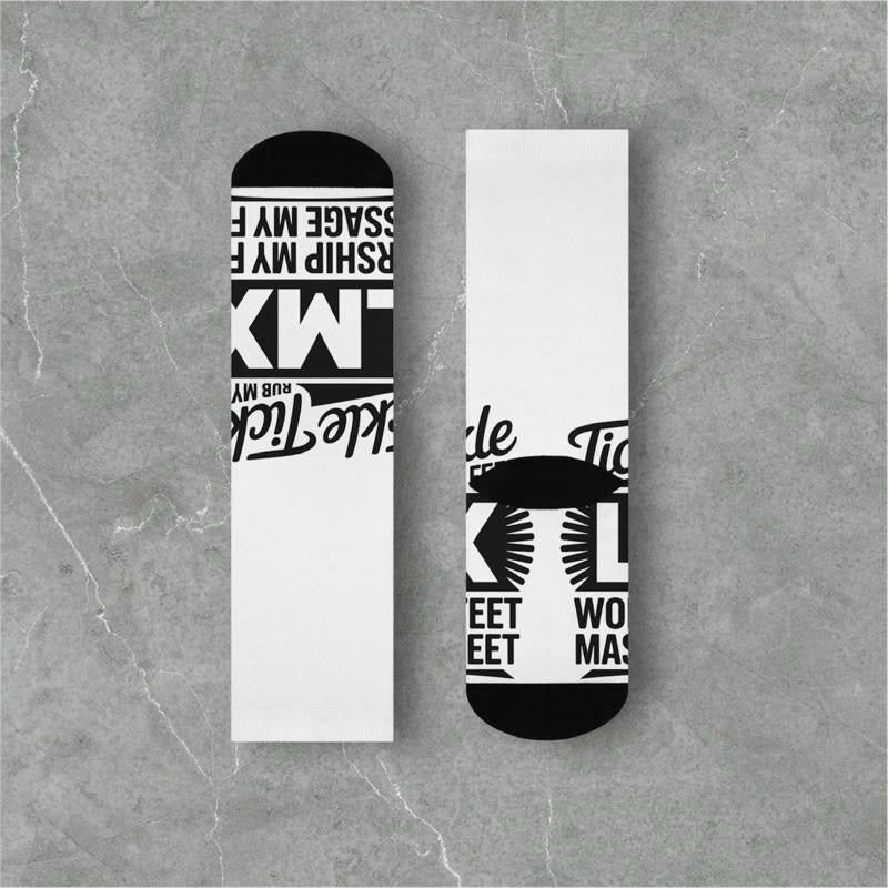 Tickle Tickle, Worship Me Cushion Crew Socks – LMX Designs
