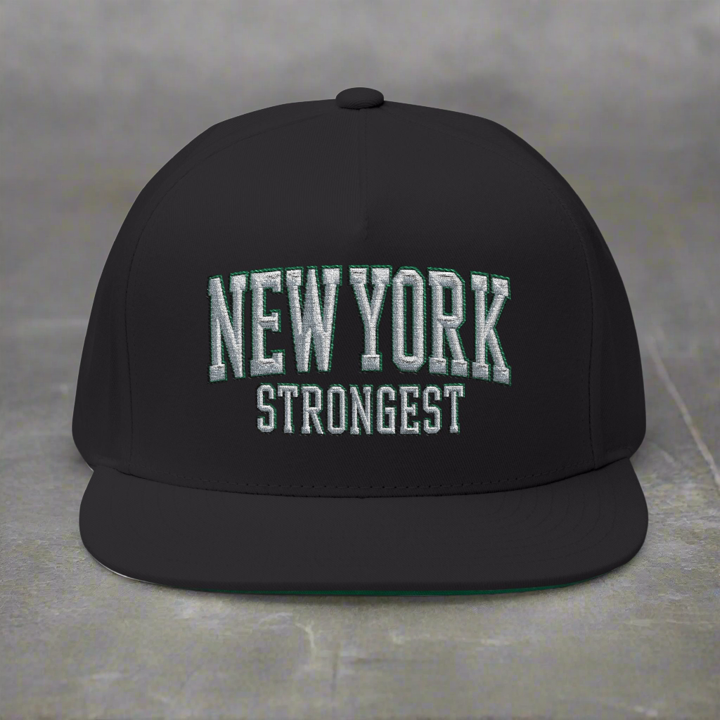 New York Strongest Snapback Hat (Black or White) LMX Studio DSNY Collection