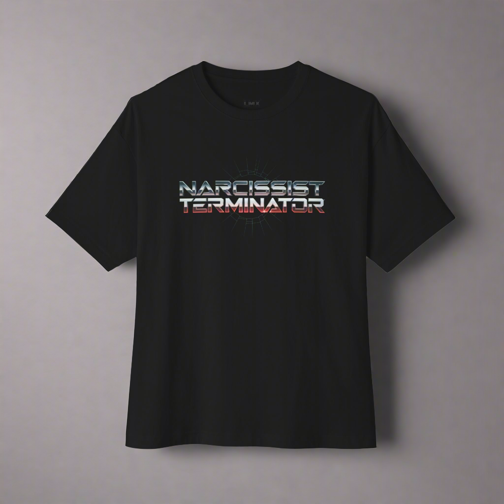 LMX “Narcissist Terminator” Graphic T-Shirt – Black | Premium Streetwear Tee for Men & Women