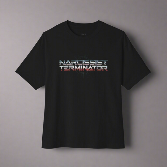 LMX “Narcissist Terminator” Graphic T-Shirt – Black | Premium Streetwear Tee for Men & Women