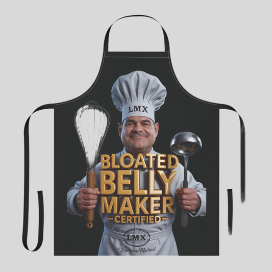 LMX “Bloated Belly Maker” Apron – Bold & Playful Kitchen Gear