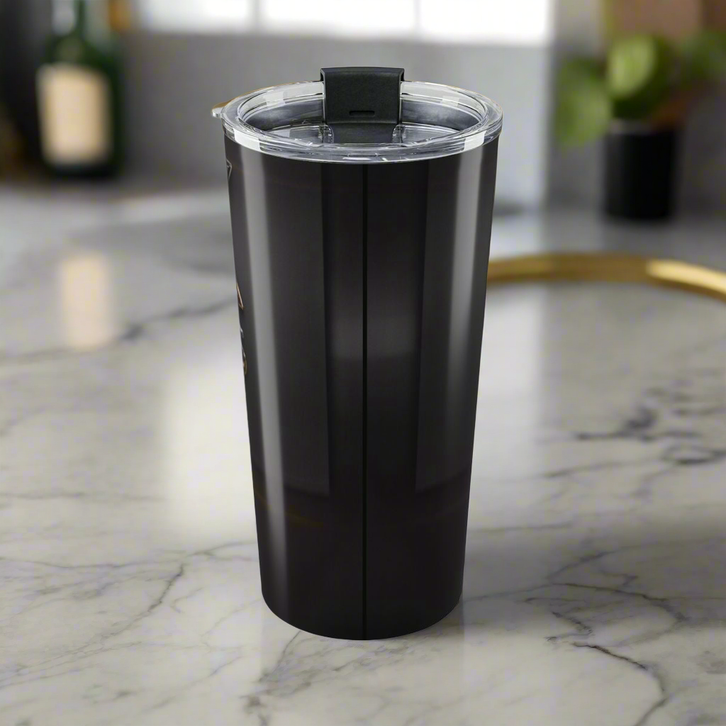LMX Studio 20oz Premium Stainless Steel Tumbler – Black & Gold Signature Edition | Double-Wall Insulated Travel Cup