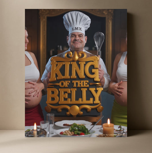 King of the Belly – LMX Signature Canvas (24×30 Collector’s Edition)