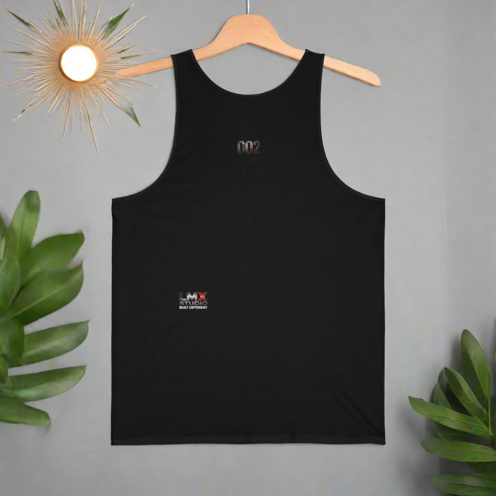 LMX Studio Tank Top 002 Black Sleeveless Shirt Built Different Divinely Protected