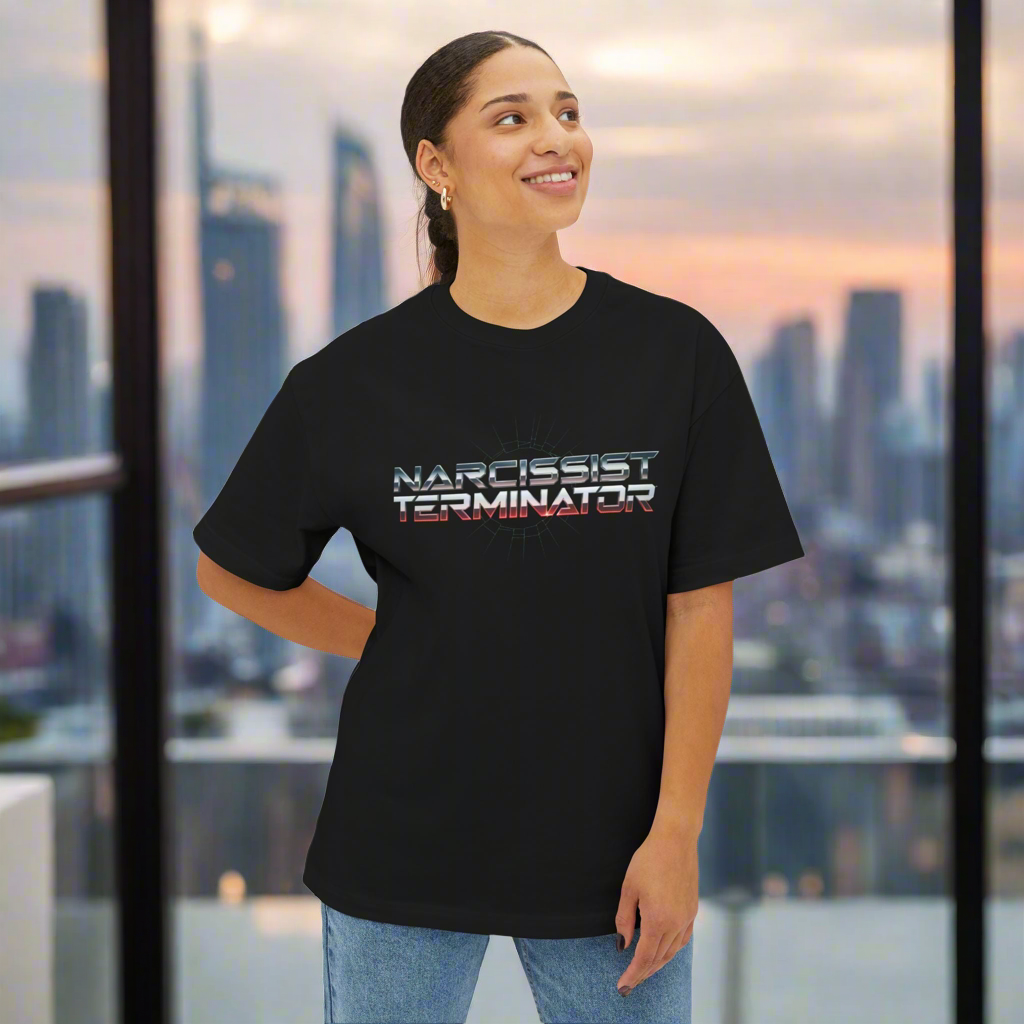 LMX “Narcissist Terminator” Graphic T-Shirt – Black | Premium Streetwear Tee for Men & Women