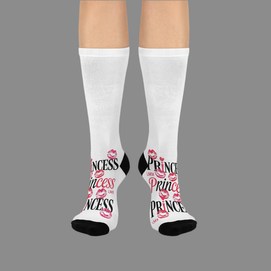 LMX-Crew Socks - Bladestep Princess Edition Red Lipstick Graphics