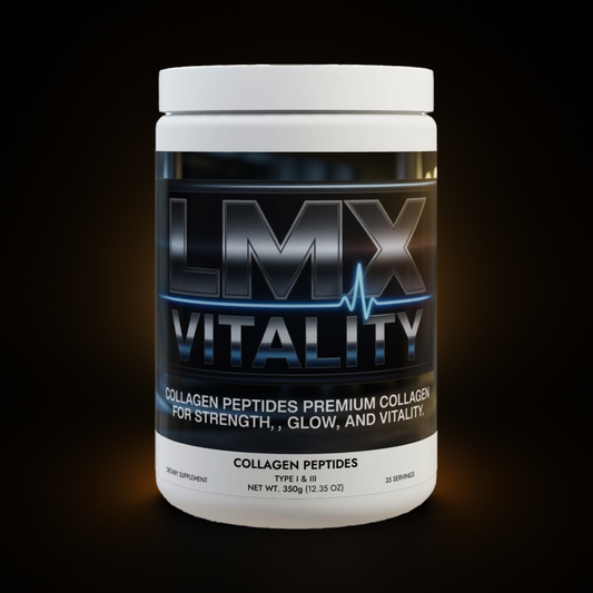 LMX Vitality Collagen Peptides Type I & III | Premium Grass-Fed Hydrolyzed Protein Powder