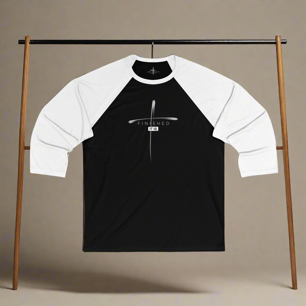 “It Is Finished” Cross Long Sleeve | Inspired by John 19:28–30 | LMX Studio