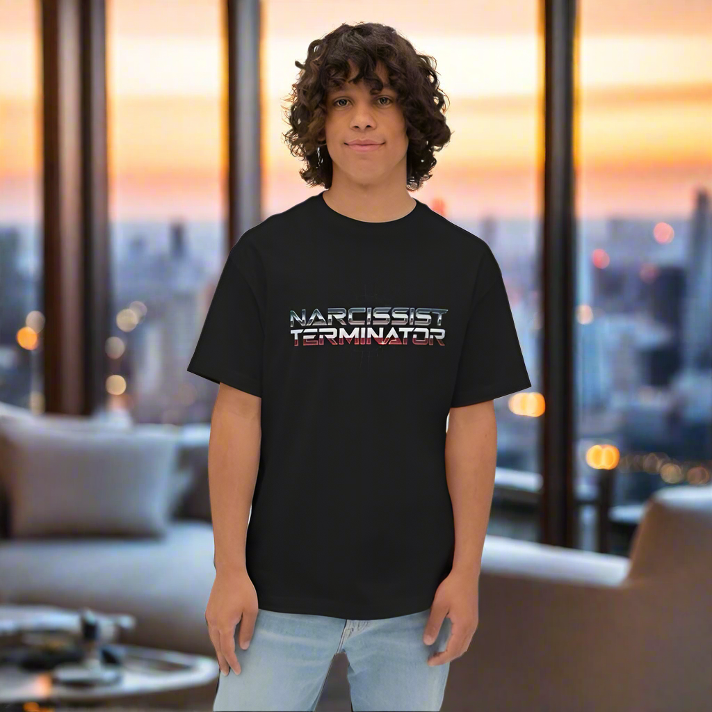 LMX “Narcissist Terminator” Graphic T-Shirt – Black | Premium Streetwear Tee for Men & Women