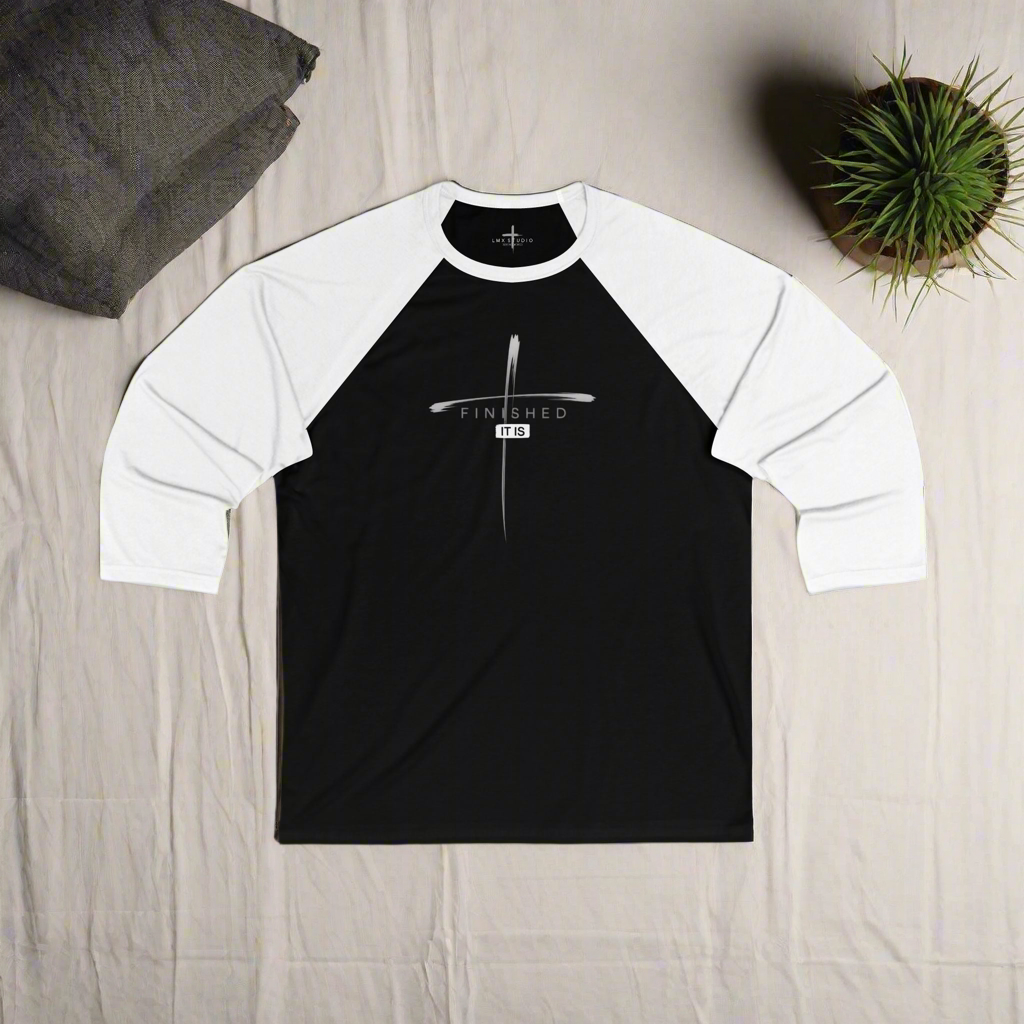 “It Is Finished” Cross Long Sleeve | Inspired by John 19:28–30 | LMX Studio