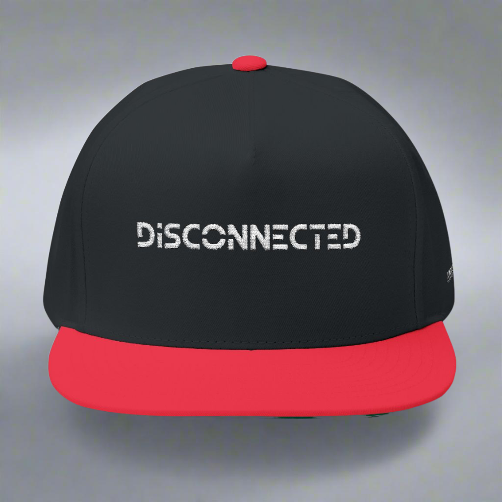 LMX Studio “Disconnected” Snapback Hat – Premium Streetwear Cap (Black, Black/Red, Black/Grey)