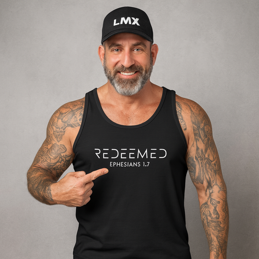 REDEEMED – Faith-Inspired Premium Tank Top (LMX Studio)